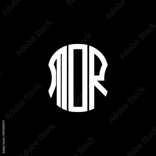 MOR letter logo creative design with vector graphic