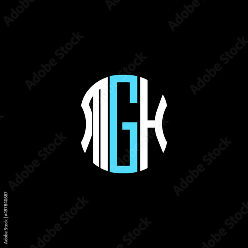 MGH letter logo creative design with vector graphic photo