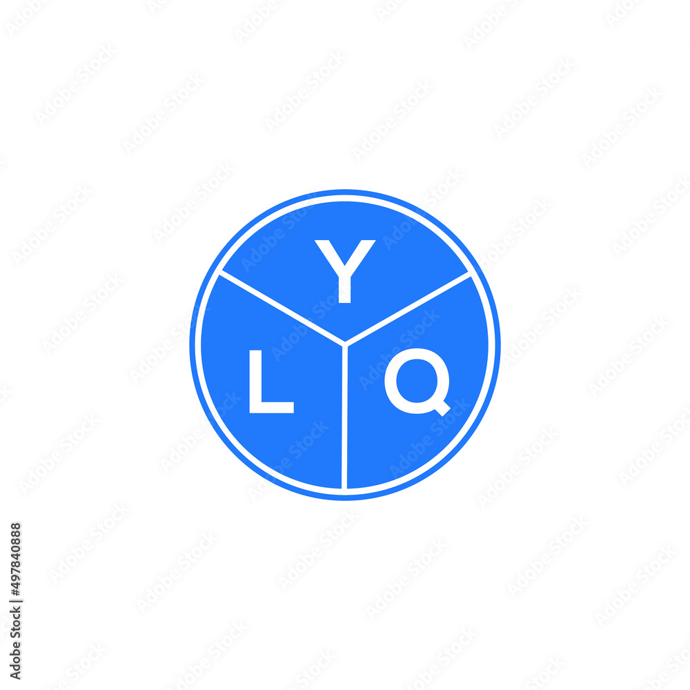 YLQ letter logo design on white background. YLQ creative circle letter logo concept. YLQ letter design. YLQ letter logo design on white background. YLQ creative circle letter logo concept. YLQ letter design.