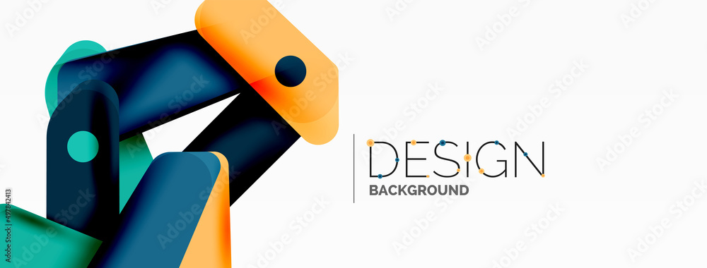 Creative geometric wallpaper. Minimal abstract background. Color bright overlapping lines composition vector illustration for wallpaper banner background or landing page Creative geometric wallpaper. Minimal abstract background. Color bright overlapping lines composition vector illustration for wallpaper banner background or landing page