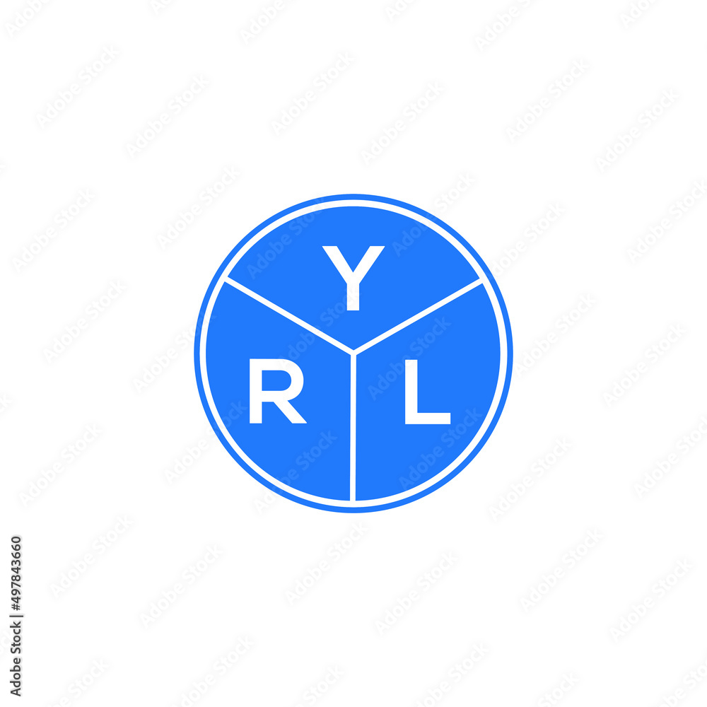 YRL letter logo design on white background. YRL creative circle letter logo concept. YRL letter design. YRL letter logo design on white background. YRL creative circle letter logo concept. YRL letter design.