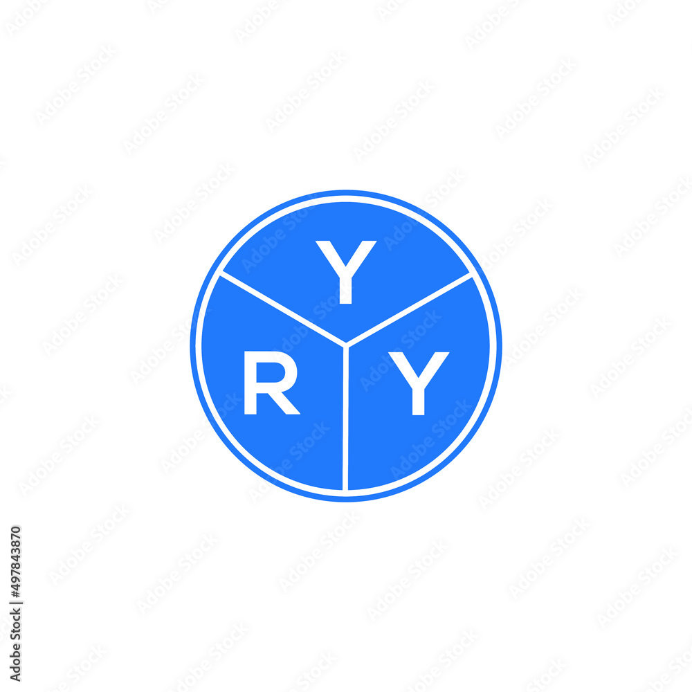 YRY letter logo design on white background. YRY creative circle letter logo concept. YRY letter design. YRY letter logo design on white background. YRY creative circle letter logo concept. YRY letter design.