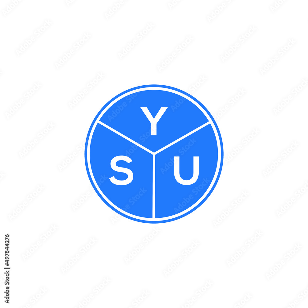 YSU letter logo design on white background. YSU creative circle letter logo concept. YSU letter design. YSU letter logo design on white background. YSU creative circle letter logo concept. YSU letter design.