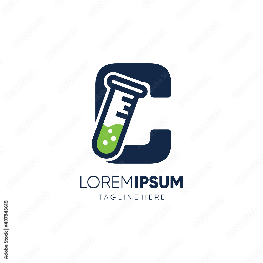 Letter C Chemistry Logo Design Vector Icon Emblem Illustration Letter C Chemistry Logo Design Vector Icon Emblem Illustration
