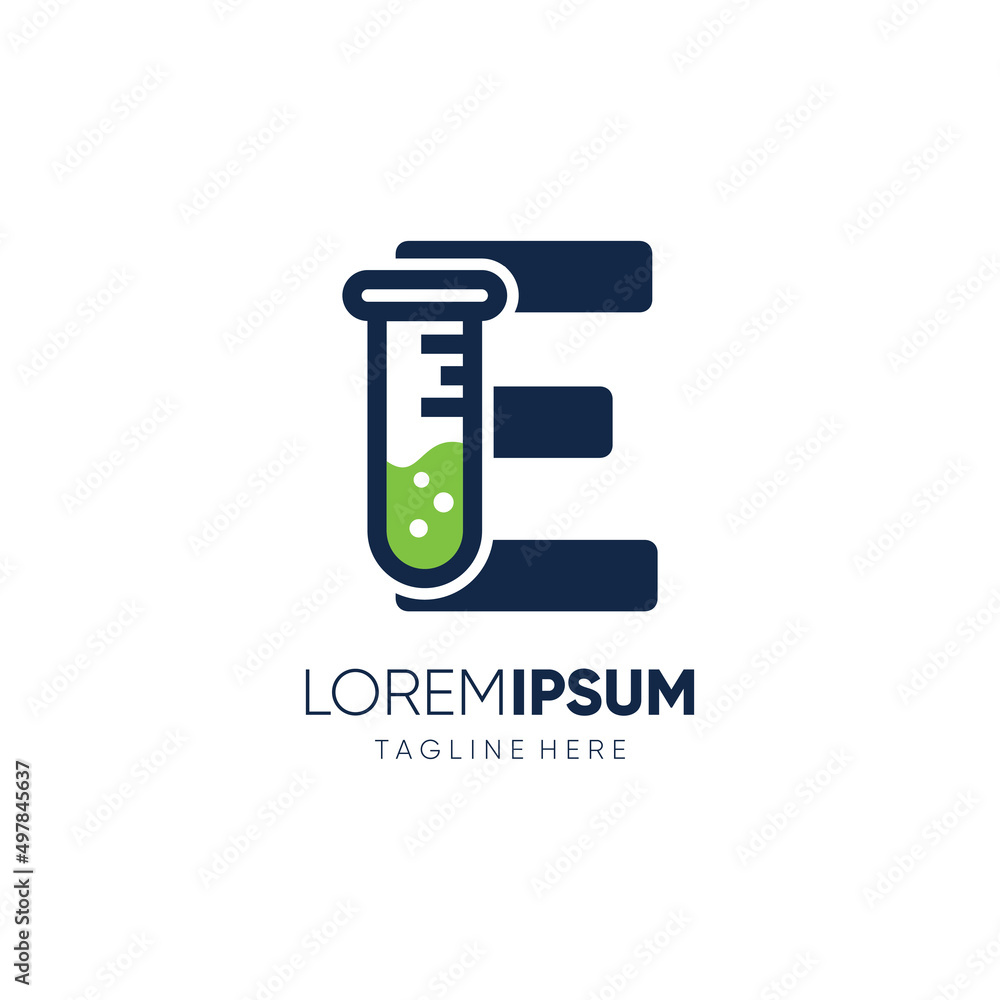 Letter E Chemistry Logo Design Vector Icon Emblem Illustration Letter E Chemistry Logo Design Vector Icon Emblem Illustration