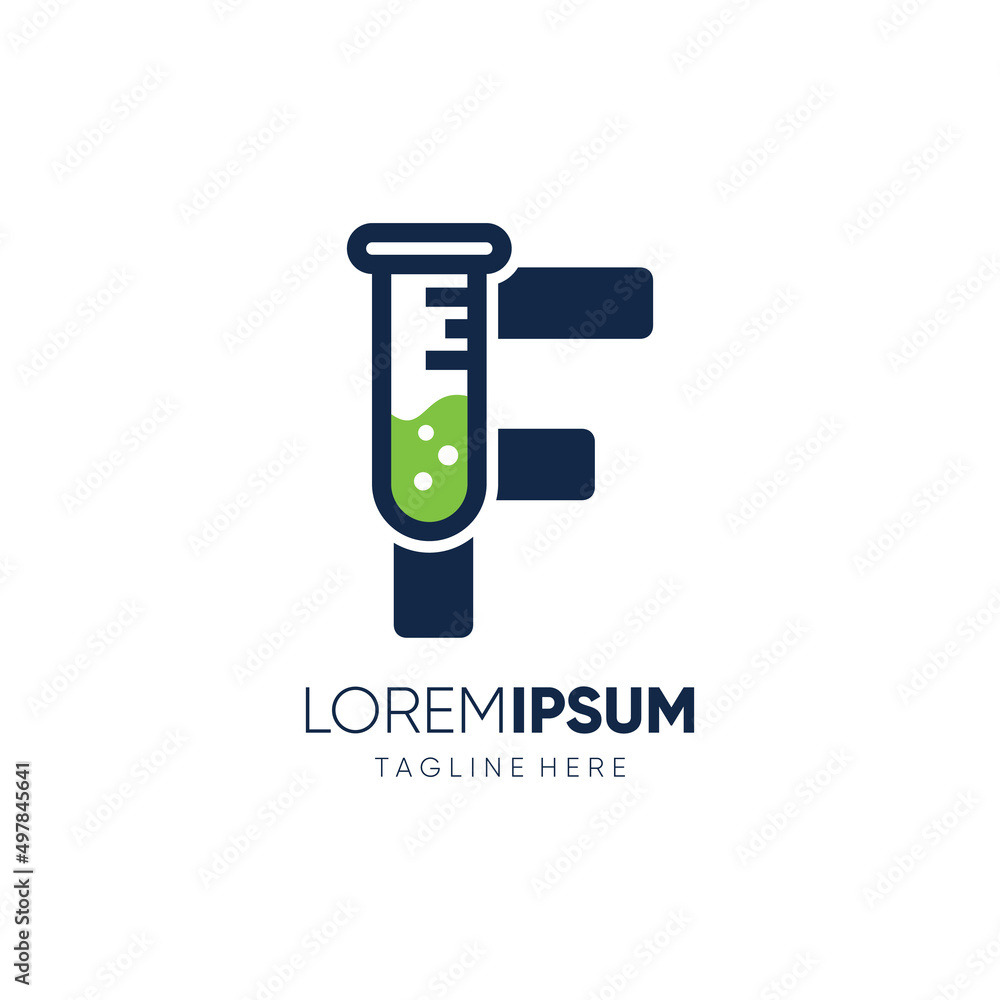 Letter F Chemistry Logo Design Vector Icon Emblem Illustration Letter F Chemistry Logo Design Vector Icon Emblem Illustration