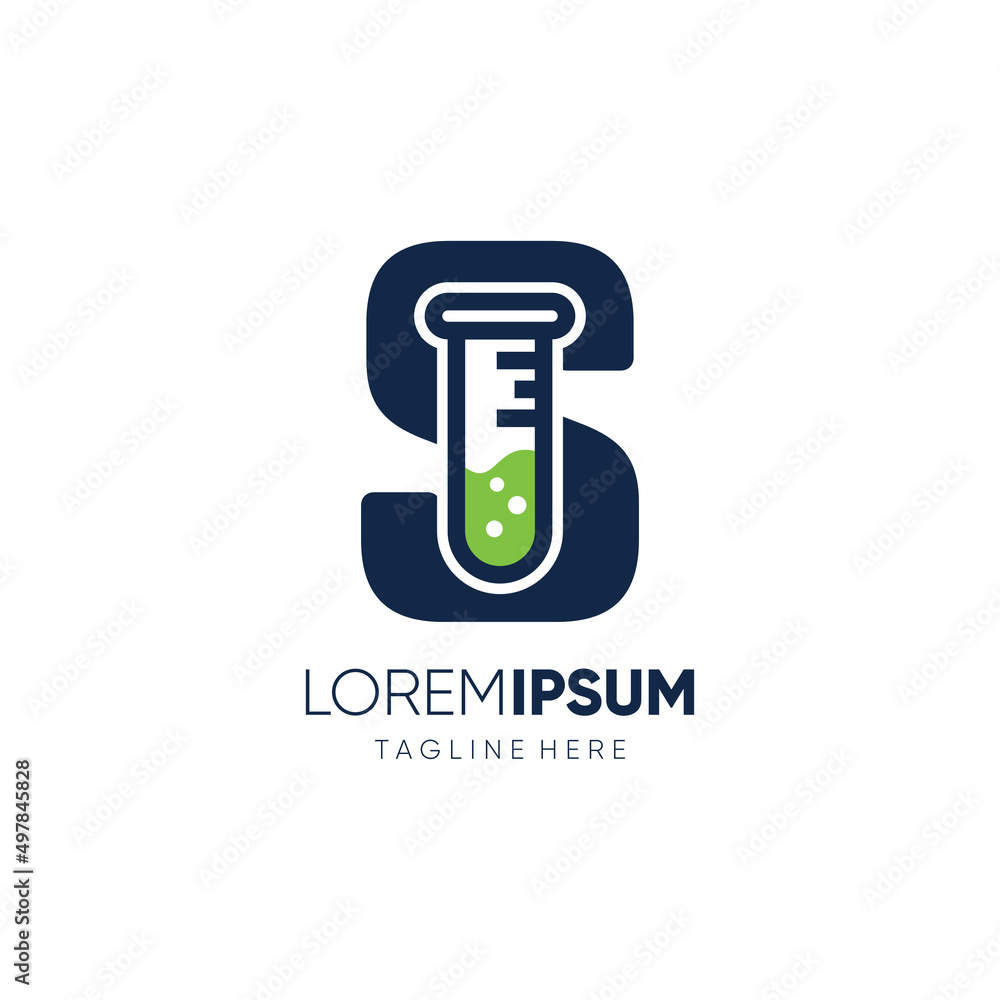 Letter S Chemistry Logo Design Vector Icon Emblem Illustration Letter S Chemistry Logo Design Vector Icon Emblem Illustration