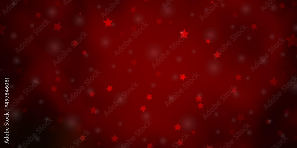 Dark Green, Red vector texture with beautiful stars. Dark Green, Red vector texture with beautiful stars.