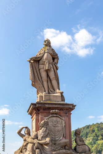 Statue of Elector Carl Theodor (german: Kurfürst Carl Theodor) in Heidelberg