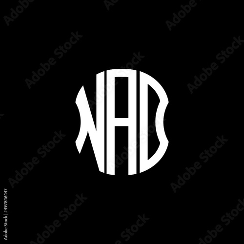 NAD letter logo creative design with vector graphic