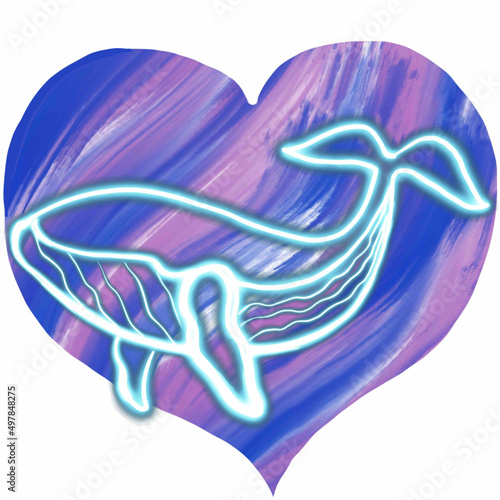 whale,sperm whale,blue sea,blue ocean,starry sky,universe,galaxy,galaxy nebula,whale and heart,heart of the universe,heart Земли,символика,возрождение,мистика,доброта,фонтан,синее,черное,бордовое,изум