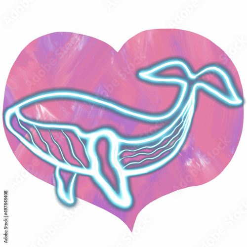 whale,sperm whale,blue sea,blue ocean,starry sky,universe,galaxy,galaxy nebula,whale and heart,heart of the universe,heart Земли,символика,возрождение,мистика,доброта,фонтан,синее,черное,бордовое,изум