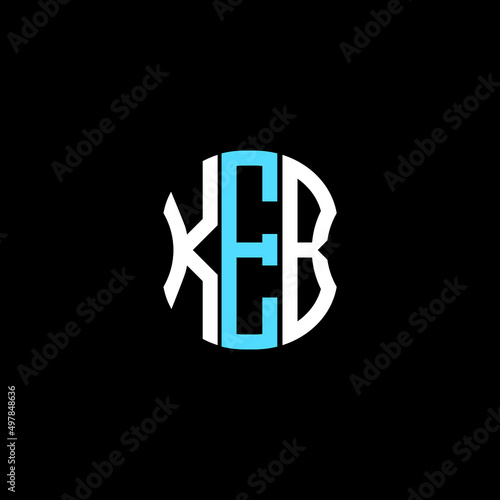 KEB letter logo creative design with vector graphic