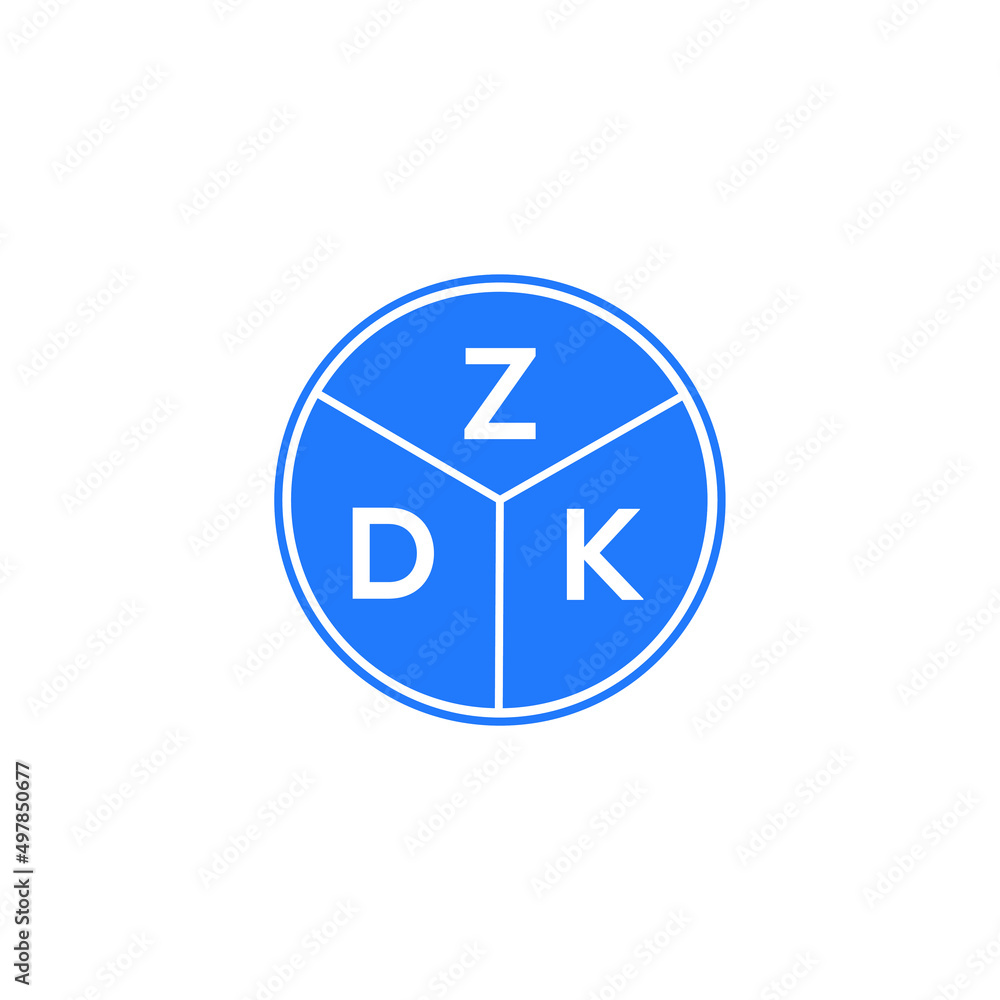 ZDK letter logo design on white background. ZDK creative circle letter logo concept. ZDK letter design. ZDK letter logo design on white background. ZDK creative circle letter logo concept. ZDK letter design.