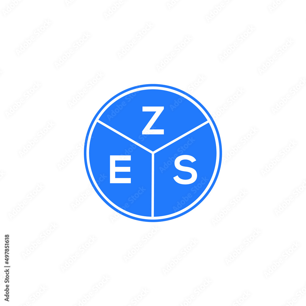ZES letter logo design on white background. ZES creative circle letter logo concept. ZES letter design. ZES letter logo design on white background. ZES creative circle letter logo concept. ZES letter design.
