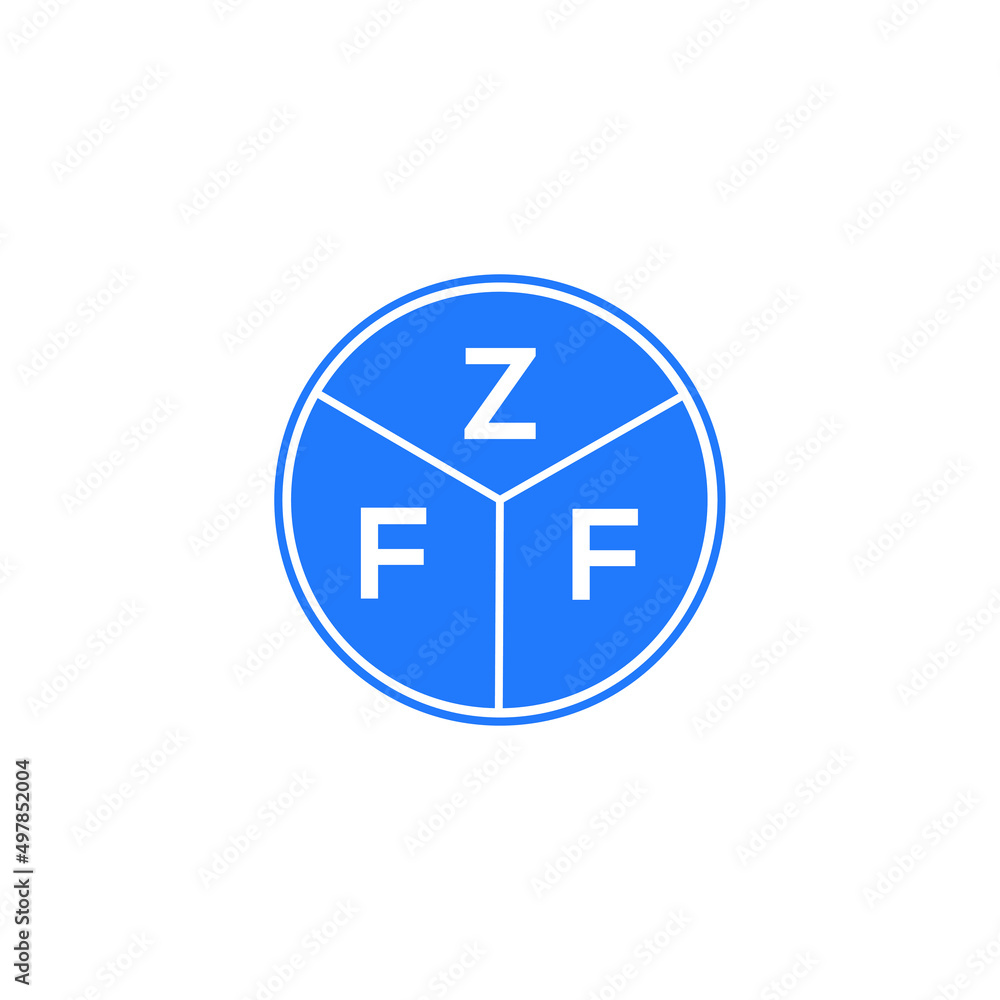 ZFF letter logo design on white background. ZFF creative circle letter logo concept. ZFF letter design. ZFF letter logo design on white background. ZFF creative circle letter logo concept. ZFF letter design.