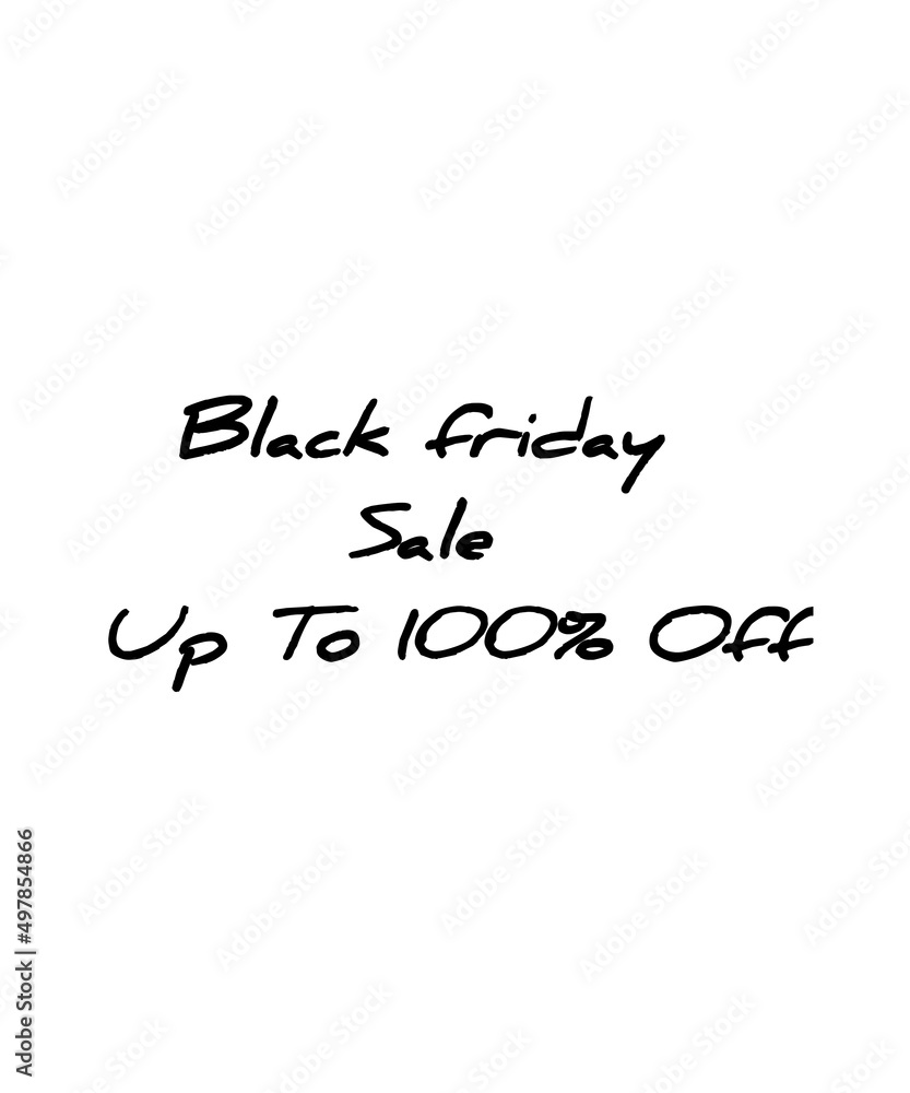 Black Friday sale upto 100 percent black sticker business icon label white background