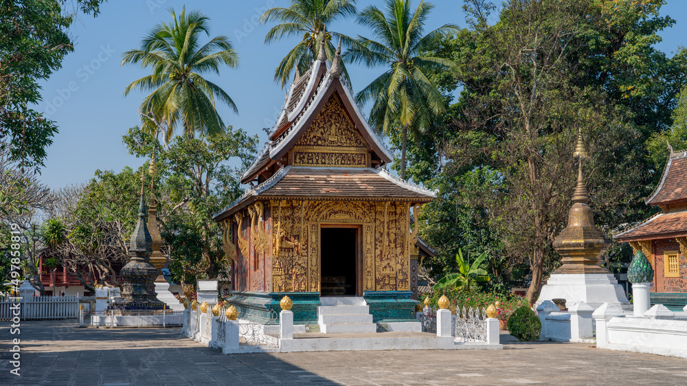 temple in luang prabang lao