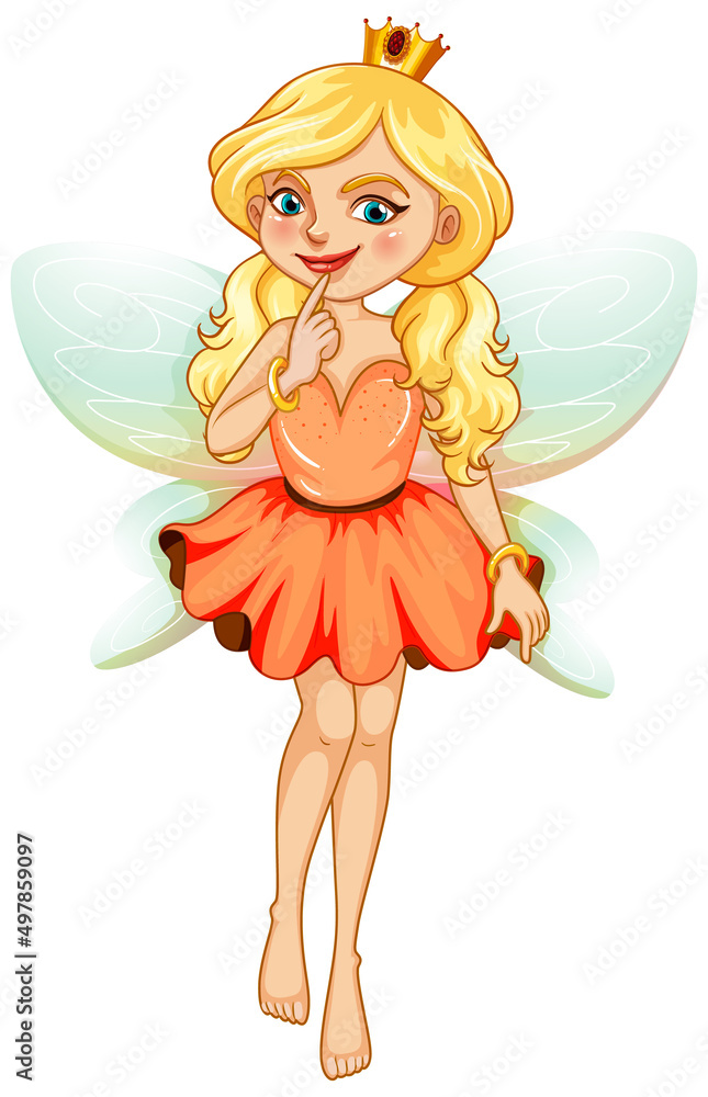 Beautiful fairy girl cartoon character Beautiful fairy girl cartoon character