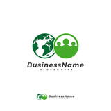 World People logo vector template, Creative World logo design concepts