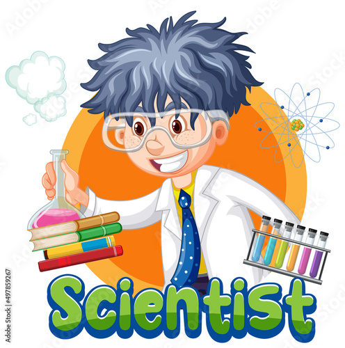 Scientist doing science experiment in the lab