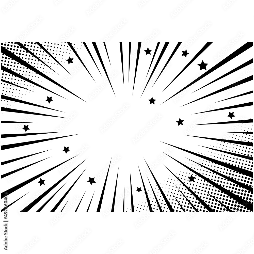 Obraz premium radial lines for comic book background, Speed lines