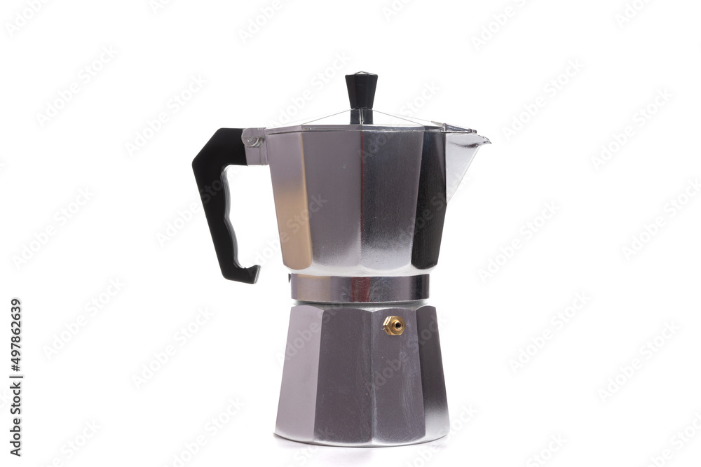 rare aluminum coffee pot with black handle and lid rare aluminum coffee pot with black handle and lid