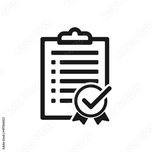 Quality control icon isolated on white background