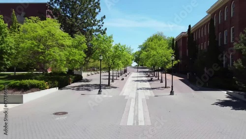 Washington State University, Pullman, Glenn Terrell Mall, Aerial View