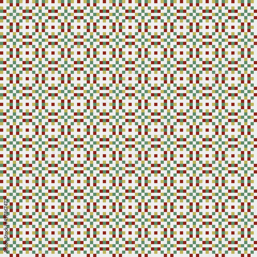 Abstract Cross Pattern generative computational art illustration