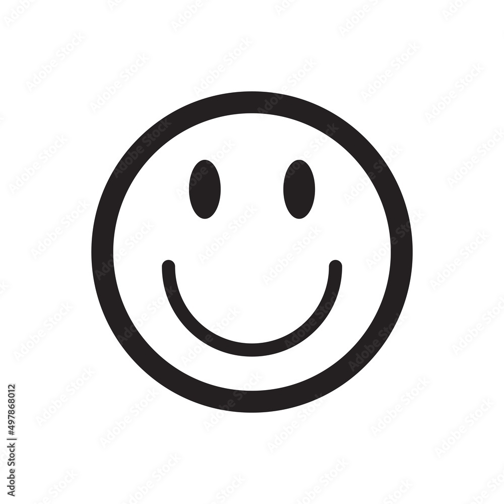 Fototapeta premium Happy emoji icon