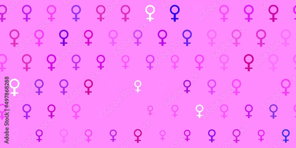 Light Blue, Red vector background with woman symbols. Light Blue, Red vector background with woman symbols.