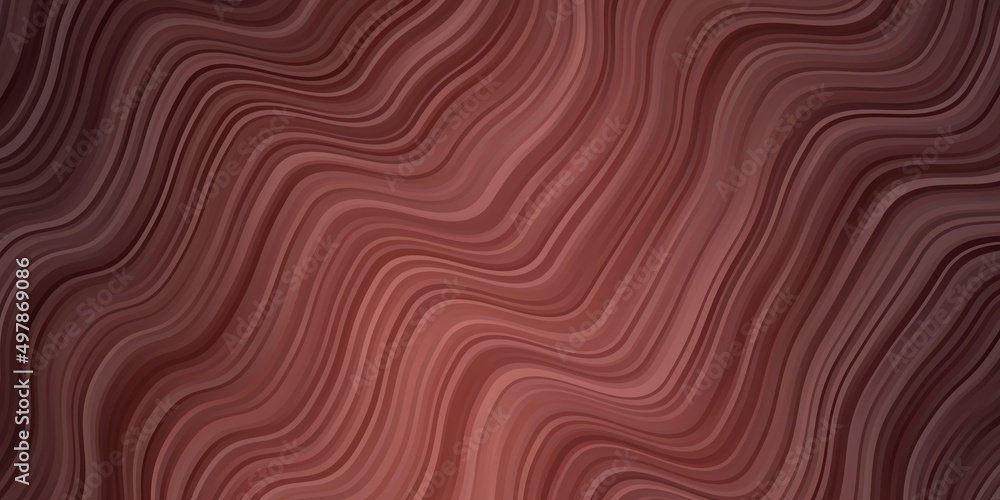 Dark Red vector pattern with curved lines. Dark Red vector pattern with curved lines.