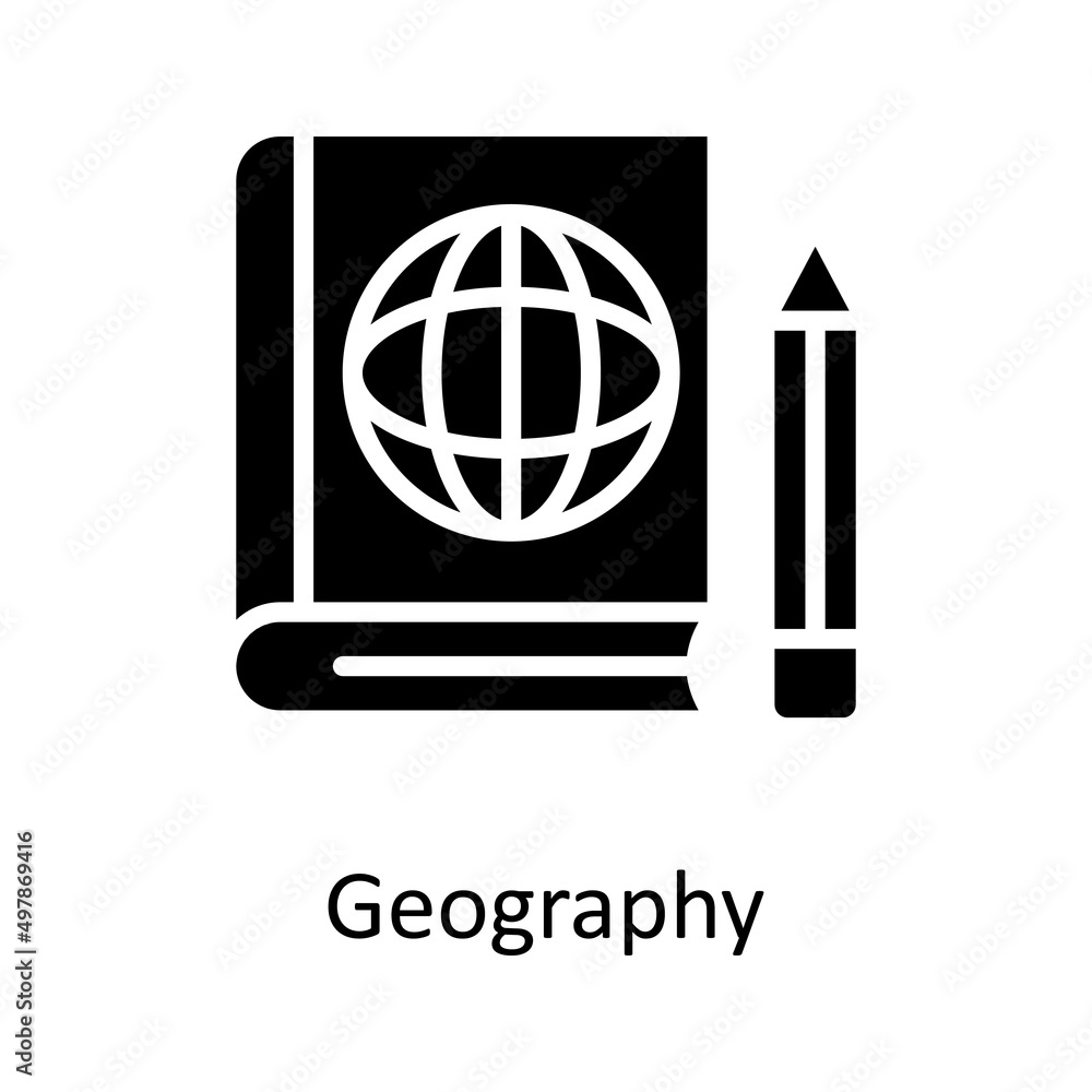 Geography vector Solid Icon Design illustration. Educational Technology Symbol on White background EPS 10 File Geography vector Solid Icon Design illustration. Educational Technology Symbol on White background EPS 10 File