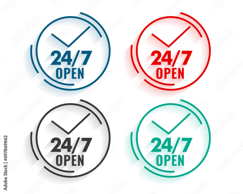 24/7 open for service and support