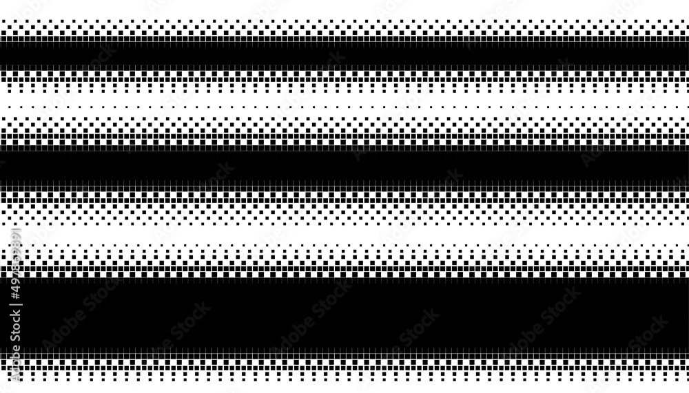 pixel border lines set of three