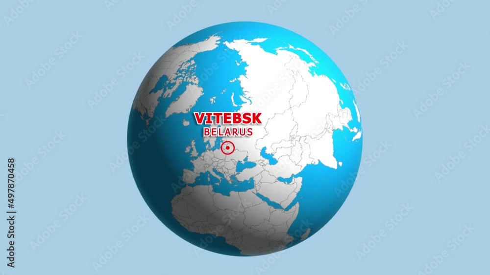 BELARUS VITEBSK ZOOM IN FROM SPACE BELARUS VITEBSK ZOOM IN FROM SPACE