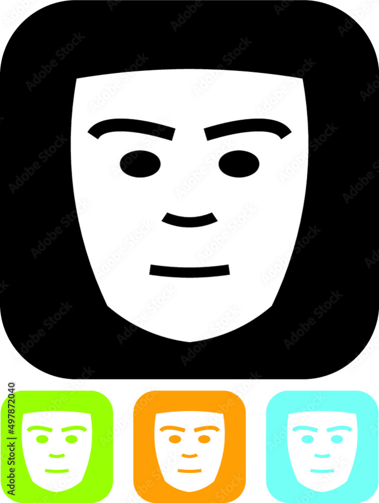 Spooky Halloween hockey carnival mask. Scary sociopath face from a horror movie vector icon isolated Spooky Halloween hockey carnival mask. Scary sociopath face from a horror movie vector icon isolated