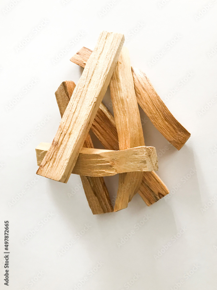 Set of wooden sticks , incense from Ecuador palo santo, natural fragrance for meditation