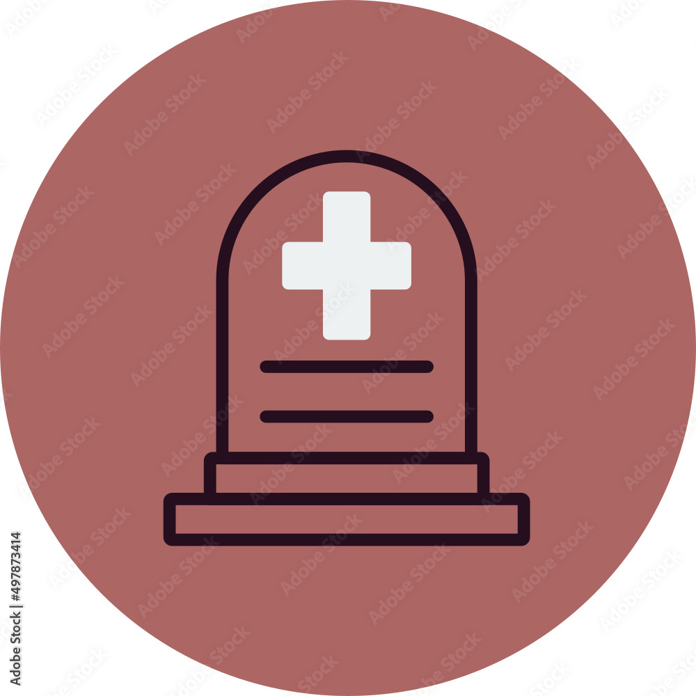 Obraz premium Tombstone Icon