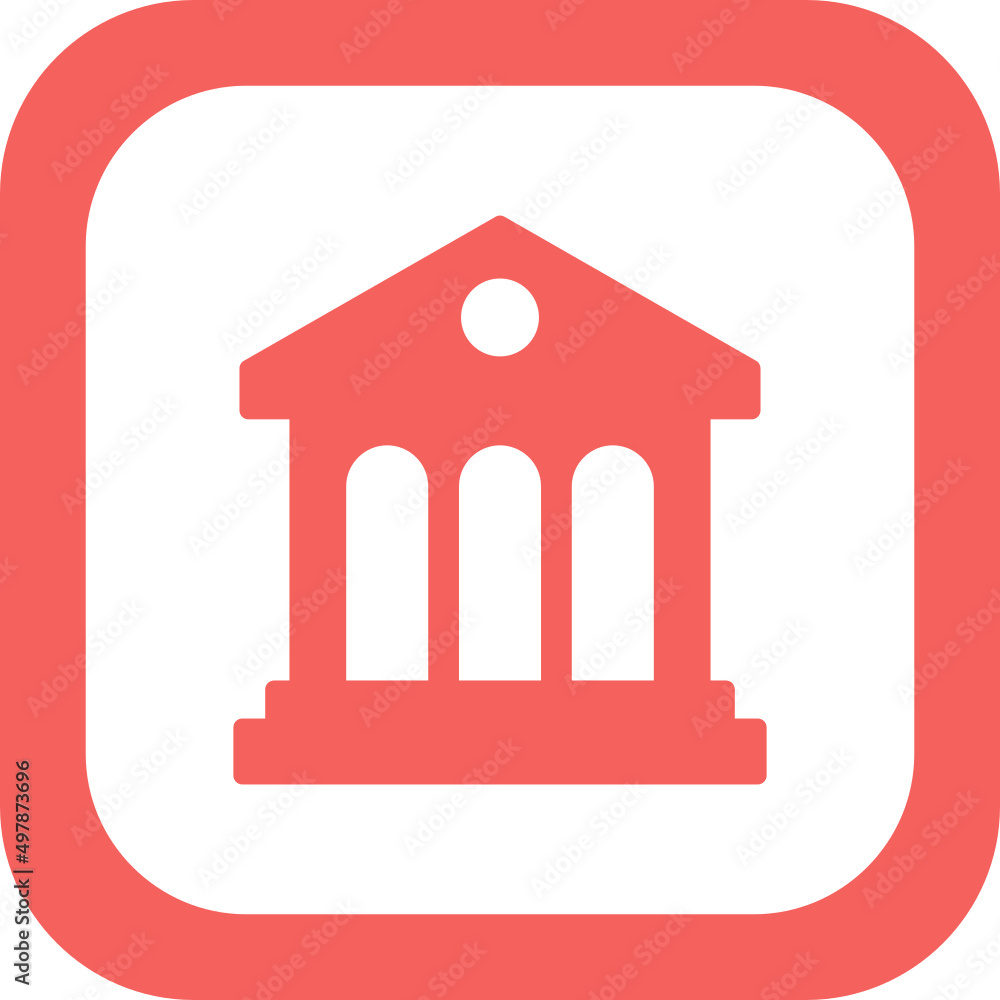 Library Building Icon Library Building Icon