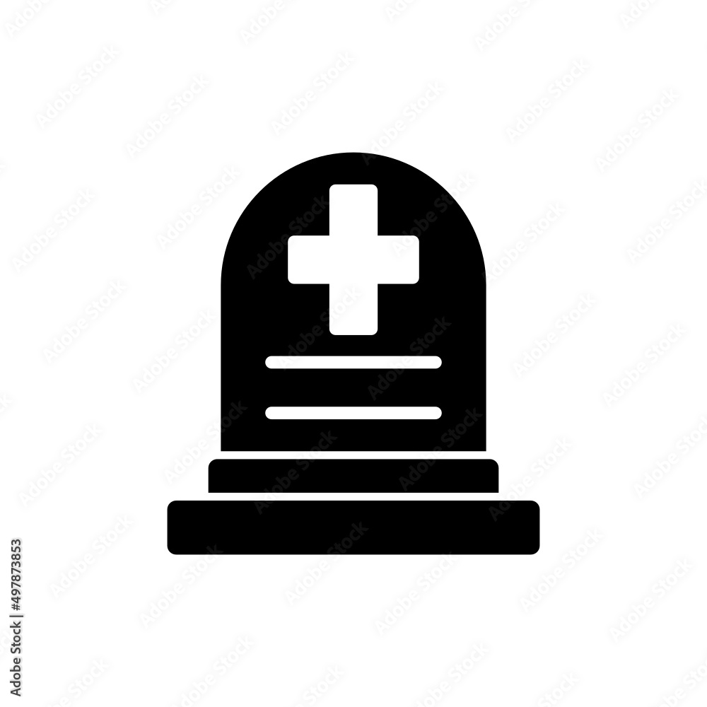 Fototapeta premium Tombstone Icon