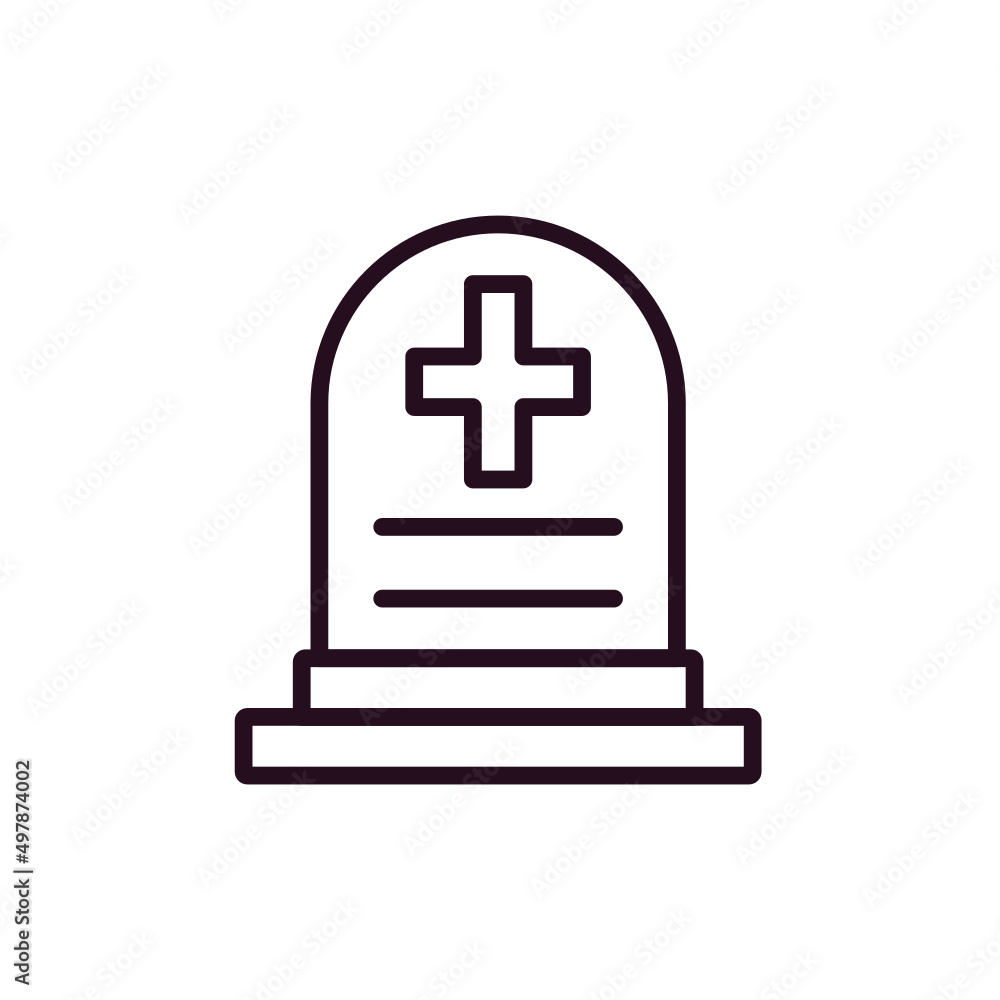Obraz premium Tombstone Icon