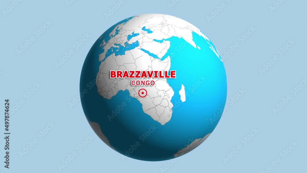 CONGO BRAZZAVILLE ZOOM IN FROM SPACE CONGO BRAZZAVILLE ZOOM IN FROM SPACE