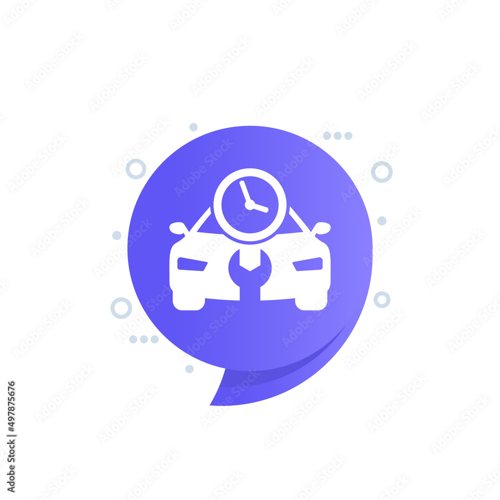 fast car repair icon, vector art fast car repair icon, vector art
