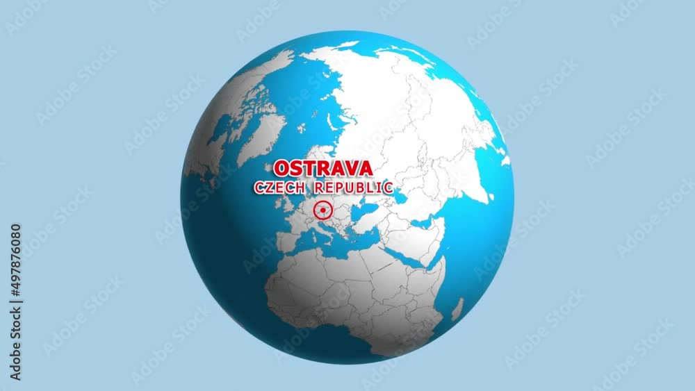 CZECH REPUBLIC OSTRAVA ZOOM IN FROM SPACE CZECH REPUBLIC OSTRAVA ZOOM IN FROM SPACE