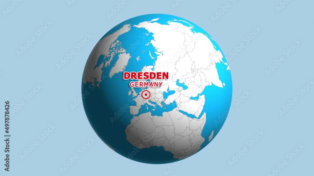 GERMANY DRESDEN ZOOM IN FROM SPACE GERMANY DRESDEN ZOOM IN FROM SPACE