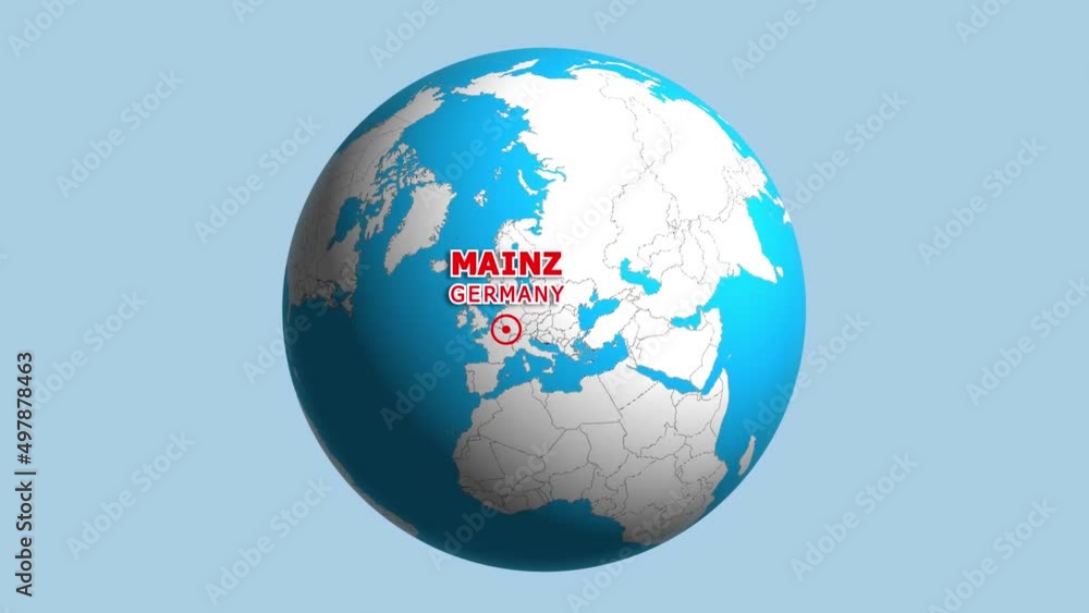 GERMANY MAINZ ZOOM IN FROM SPACE GERMANY MAINZ ZOOM IN FROM SPACE