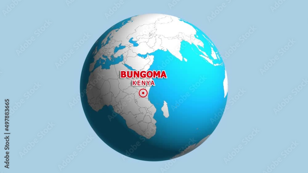 KENYA BUNGOMA ZOOM IN FROM SPACE KENYA BUNGOMA ZOOM IN FROM SPACE