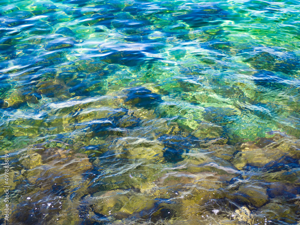 Obraz premium 水が美しい浅瀬の海